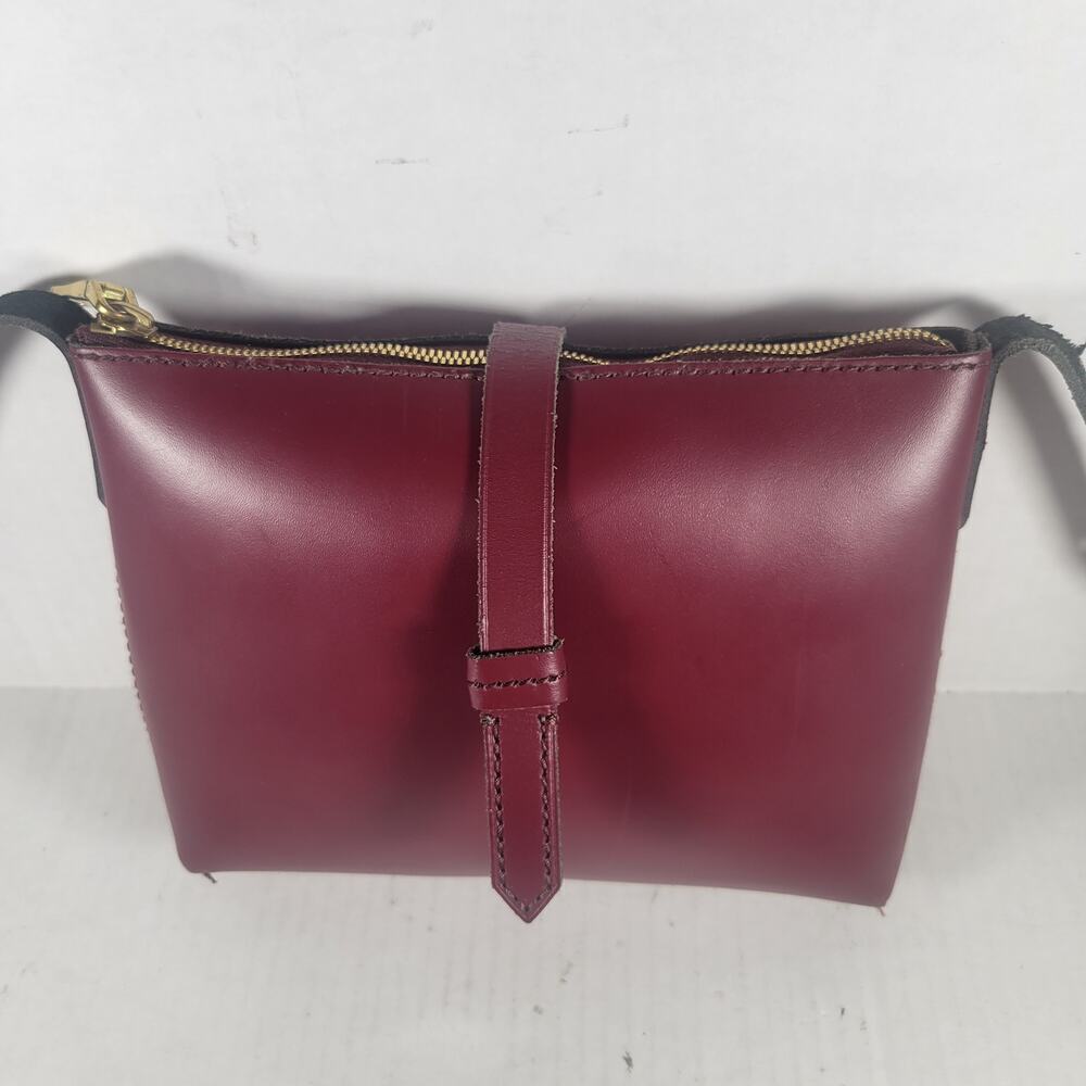 NWT J. Crew Maroon Crossbody Bag - Picture 2 of 7